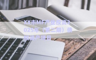 XX市MF產(chǎn)業(yè)投資2025年（第二期）債權(quán)資產(chǎn)項(xiàng)目