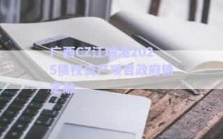 廣西CZ江城港2025債權資產項目政府債定融