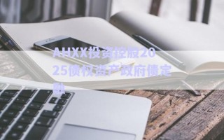 AHXX投資控股2025債權(quán)資產(chǎn)政府債定融